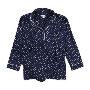 Seeing Stars Womens 2 Pc Star Print Pajama Set, Blue, NWT